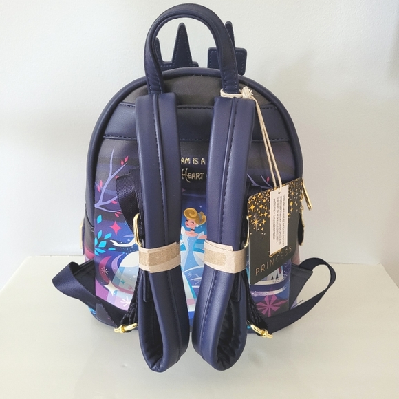 DISNEY X LOUNGEFLY Cinderella Castle Backpack & Wallet Matching Bundle - Picture 15 of 16